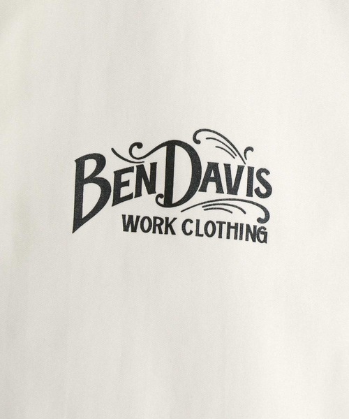 BEN DAVIS（ベンデイビス）の「BEN DAVIS/ベンデイビス OLD SIGN COACHES JACKET/オーバーサイズ バックプリント コーチジャケット/襟コーデュロイ ハンティング ジャケット/レディース メンズ（ナイロンジャケット・メンズ・オフホワイト/ブラック/ブラウン/チャコール・XL/M/L）」の22枚目の写真