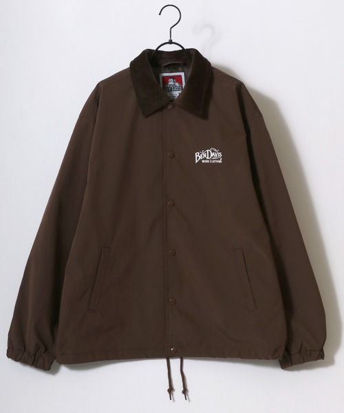 BEN DAVIS（ベンデイビス）の「BEN DAVIS/ベンデイビス OLD SIGN COACHES JACKET/オーバーサイズ バックプリント コーチジャケット/襟コーデュロイ ハンティング ジャケット/レディース メンズ（ナイロンジャケット・メンズ・オフホワイト/ブラック/ブラウン/チャコール・XL/M/L）」の19枚目の写真