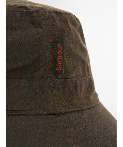 Barbour（バブアー）の「ワックス コットン スポーツ ハット（バケットハット）（ハット・メンズ・グリーン/ブラック/オリーブ/ネイビー・MEDIUM/LARGE）」の8枚目の写真
