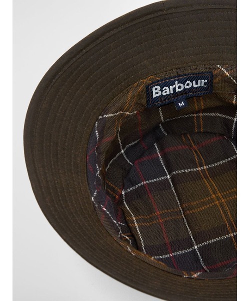 Barbour（バブアー）の「ワックス コットン スポーツ ハット（バケットハット）（ハット・メンズ・グリーン/ブラック/オリーブ/ネイビー・MEDIUM/LARGE）」の9枚目の写真