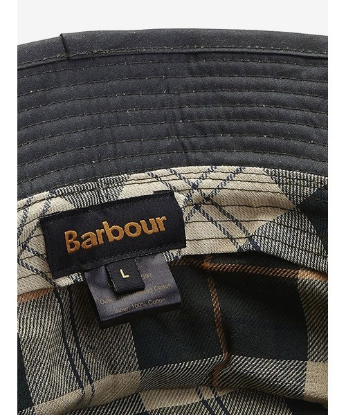 Barbour（バブアー）の「ワックス コットン スポーツ ハット（バケットハット）（ハット・メンズ・グリーン/ブラック/オリーブ/ネイビー・MEDIUM/LARGE）」の12枚目の写真