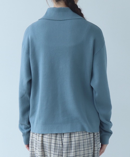 bulle de savon（ビュルデサボン）の「●14G mochi mochi cotton プルオーバー（ニット/セーター・レディース・ブラウン/ブルーグレー/カーキ・FREE）」の17枚目の写真