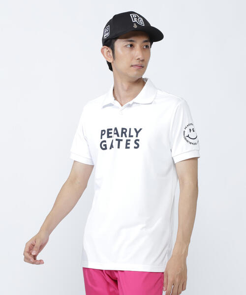 PEARLY GATES】PG is PG ハイゲージストレッチBOXカノコ半袖 PEARLY GATES】PG is PG ハイゲージストレッチBOXカノコ半袖