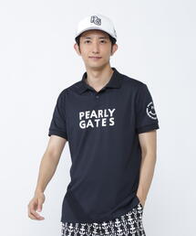 PEARLY GATES - パーリーゲイツ　ネイビードットトップス PEARLY GATES (パーリーゲイツ) ゴルフウェア(トップス) メンズ