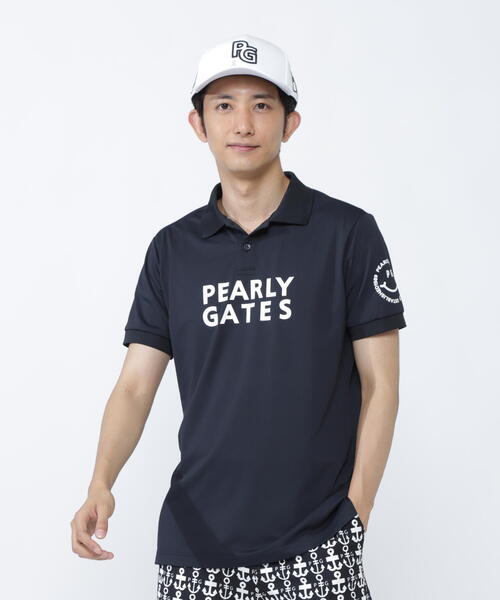 PEARLY GATES（パーリーゲイツ）の「【PEARLY GATES】PG is PG ハイゲージストレッチBOXカノコ半袖ポロシャツ（ポロシャツ・メンズ・ホワイト/ネイビー/オレンジ・MEDIUM/X-LARGE/XX-LARGE）」の3枚目の写真