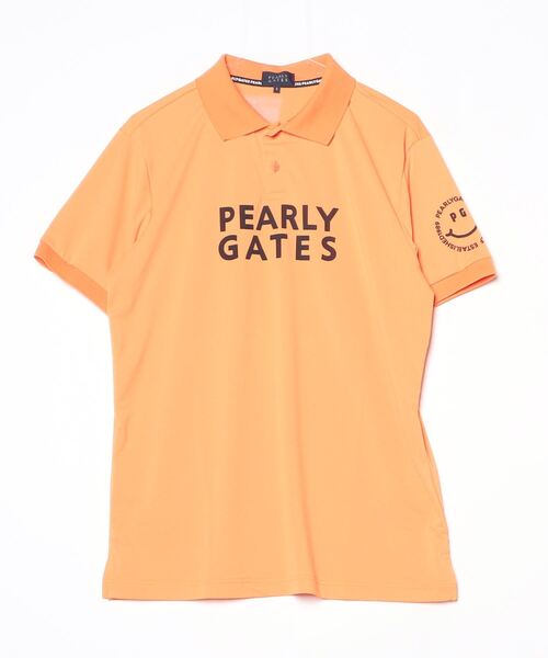 PEARLY GATES（パーリーゲイツ）の「【PEARLY GATES】PG is PG ハイゲージストレッチBOXカノコ半袖ポロシャツ（ポロシャツ・メンズ・ホワイト/ネイビー/オレンジ・MEDIUM/X-LARGE/XX-LARGE）」の5枚目の写真