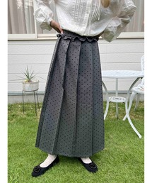 WC | 《秋冬新作★》フリルウエストドットロングスカート(スカート)