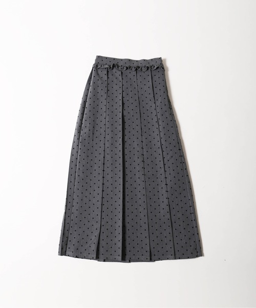 WC（ダブル シー）の「《秋冬新作★》フリルウエストドットロングスカート（スカート・レディース・グレー/ブラック・FREE）」の13枚目の写真