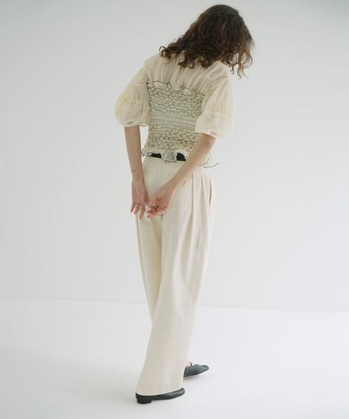 【新品タグ付】CLANE SHIRRING DESIGN BLOUSE 1 CLANE SHIRRING DESIGN BLOUSE ミックス - メルカリ