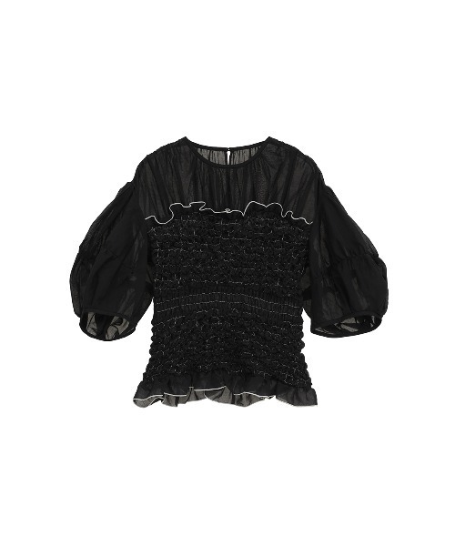 COLOR STITCHED SHIRRING TOPS（シャツ/ブラウス）｜CLANE