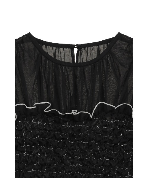 COLOR STITCHED SHIRRING TOPS（シャツ/ブラウス）｜CLANE（クラネ）の