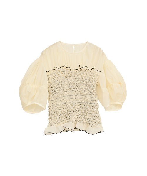 COLOR STITCHED SHIRRING TOPS（シャツ/ブラウス）｜CLANE（クラネ）の