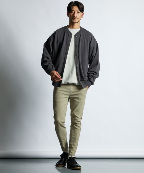 LANVIN en Bleu（ランバンオンブルー）の「14オンス ヘビーウェイト スウェットカーディガン（Tシャツ/カットソー・メンズ・ブラック/チャコールグレー・46/52/50/48）」の6枚目の写真