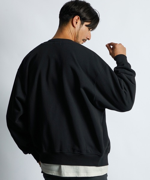 LANVIN en Bleu（ランバンオンブルー）の「14オンス ヘビーウェイト スウェットカーディガン（Tシャツ/カットソー・メンズ・ブラック/チャコールグレー・46/52/50/48）」の8枚目の写真