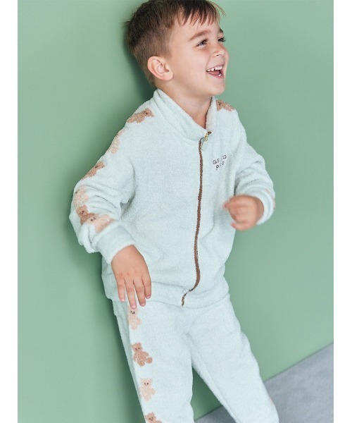 gelato pique（ジェラートピケ）の「【KIDS】スムーズィートラックパンツ（ルームウェア/パジャマ・キッズ・ブルー/ミント/ラベンダー・90/100/110/120）」の22枚目の写真