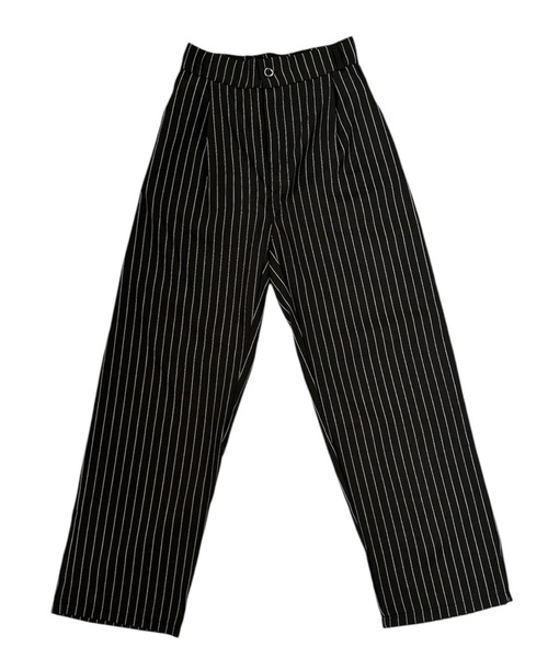 VIBGYOR（ヴィブジョー）の「美脚ストライプワイドパンツ／きれいめルーズシルエット(CZ)（その他パンツ・レディース・グレー/ネイビー/ブラック・LARGE/MEDIUM）」の16枚目の写真