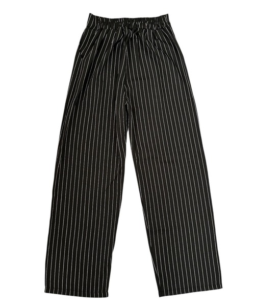 VIBGYOR（ヴィブジョー）の「美脚ストライプワイドパンツ／きれいめルーズシルエット(CZ)（その他パンツ・レディース・グレー/ネイビー/ブラック・LARGE/MEDIUM）」の18枚目の写真