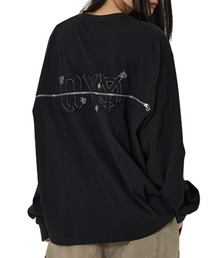 OY | 『OY/オーワイ』BACK ZIPPER LOGO L/S TEE/バック ジッパーロゴ長袖Tシャツ(Tシャツ/カットソー)