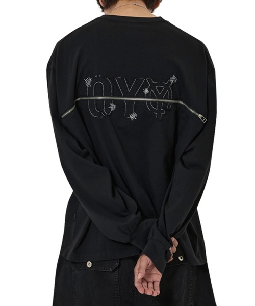 OY(オーワイ)の「『OY/オーワイ』BACK ZIPPER LOGO L/S TEE/バック ジッパーロゴ長袖Tシャツ(Tシャツ/カットソー・レディース・ブラック/ホワイト・FREE)」の6枚目の写真