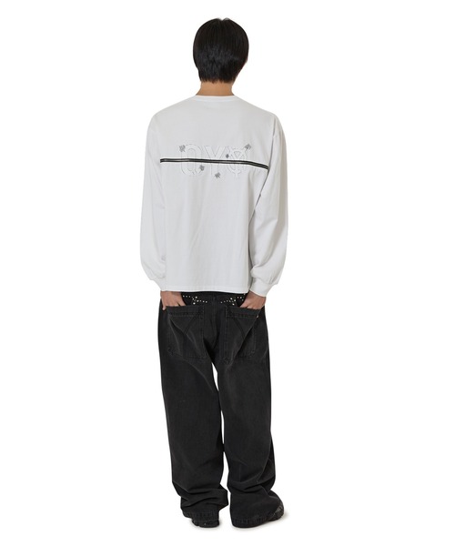 OY(オーワイ)の「『OY/オーワイ』BACK ZIPPER LOGO L/S TEE/バック ジッパーロゴ長袖Tシャツ(Tシャツ/カットソー・レディース・ブラック/ホワイト・FREE)」の14枚目の写真