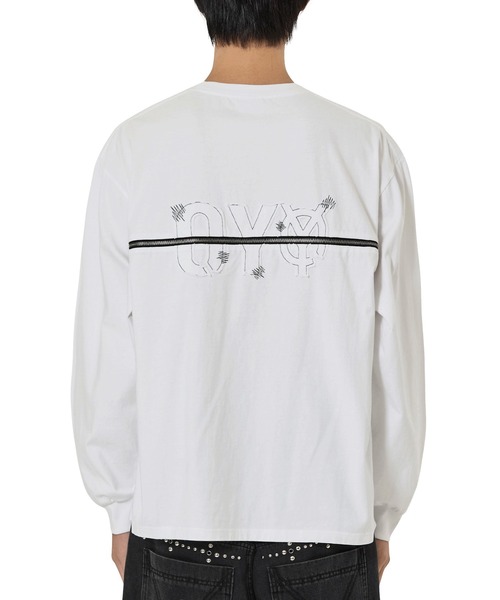 OY(オーワイ)の「『OY/オーワイ』BACK ZIPPER LOGO L/S TEE/バック ジッパーロゴ長袖Tシャツ(Tシャツ/カットソー・レディース・ブラック/ホワイト・FREE)」の12枚目の写真