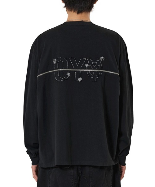 OY(オーワイ)の「『OY/オーワイ』BACK ZIPPER LOGO L/S TEE/バック ジッパーロゴ長袖Tシャツ(Tシャツ/カットソー・レディース・ブラック/ホワイト・FREE)」の5枚目の写真