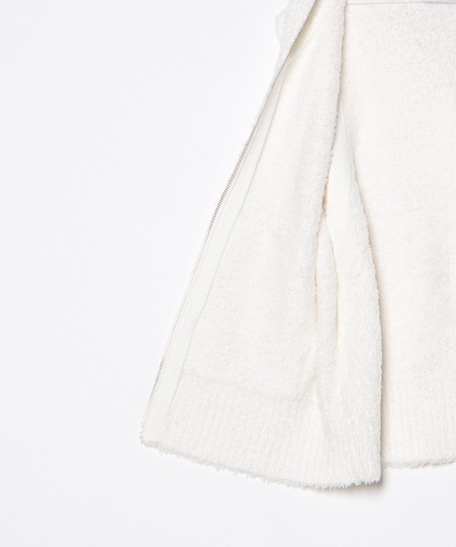 three dots フェザーウール ベスト three dots(スリードッツ)｜フェザーウール ベスト/オフホワイト の