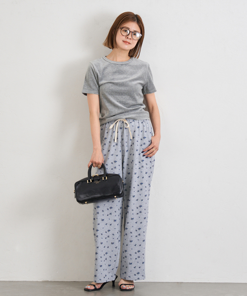 U by SPICK&SPAN(ユーバイスピックアンドスパン)の「《追加》コットンベロアTEE(Tシャツ/カットソー・レディース・イエロー/ライトグレー・FREE)」の8枚目の写真