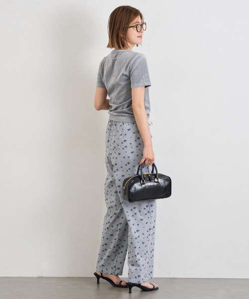 U by SPICK&SPAN(ユーバイスピックアンドスパン)の「《追加》コットンベロアTEE(Tシャツ/カットソー・レディース・イエロー/ライトグレー・FREE)」の9枚目の写真