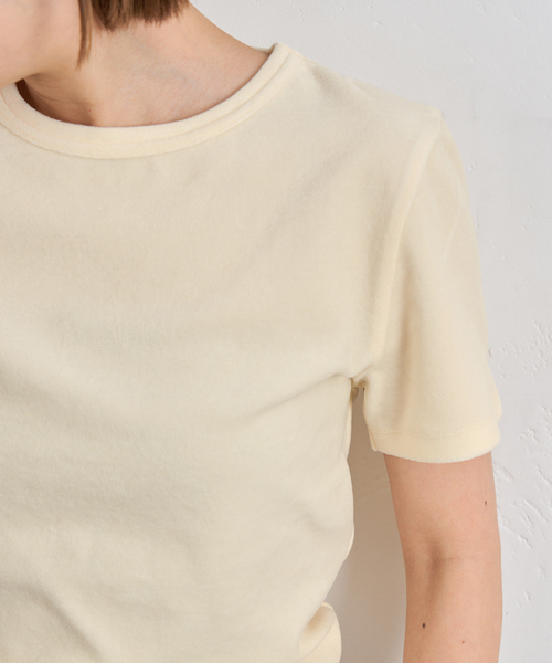 U by SPICK&SPAN(ユーバイスピックアンドスパン)の「《追加》コットンベロアTEE(Tシャツ/カットソー・レディース・イエロー/ライトグレー・FREE)」の20枚目の写真