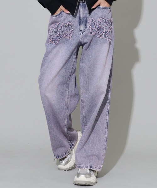 SEQUENZ(シークエンズ)の「【SEQUENZ/シークエンズ】APPLIQUE TUDS DENIM(デニムパンツ・メンズ・ブラック/ブルー/ブラウン/パープル系その他・S/M/L)」の6枚目の写真