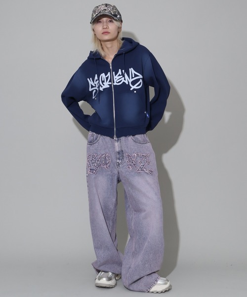 SEQUENZ(シークエンズ)の「【SEQUENZ/シークエンズ】APPLIQUE TUDS DENIM(デニムパンツ・メンズ・ブラック/ブルー/ブラウン/パープル系その他・S/M/L)」の14枚目の写真