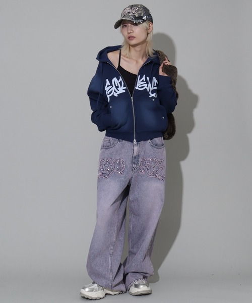 SEQUENZ(シークエンズ)の「【SEQUENZ/シークエンズ】APPLIQUE TUDS DENIM(デニムパンツ・メンズ・ブラック/ブルー/ブラウン/パープル系その他・S/M/L)」の15枚目の写真
