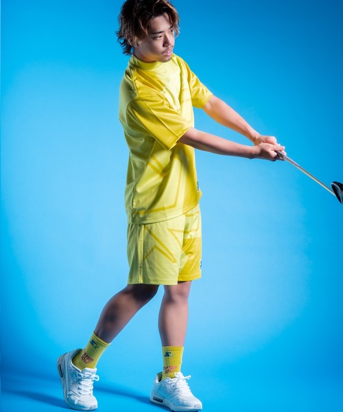STARTER(スターター)の「【STARTER GOLF】スターターゴルフ FIELDSENSOR(R)吸水速乾 STARTERビックロゴ モックネック半袖カットソー SG-123001(Tシャツ/カットソー・メンズ・サックスブルー/イエロー/レッド/ブラック・L/M/XS/XL)」の11枚目の写真