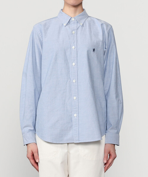 GYMPHLEX（ジムフレックス）の「Gymphlex | 長袖ボタンダウンシャツ SOLID WOMEN（シャツ/ブラウス・レディース・ホワイト/ブルー・12/14/16）」の10枚目の写真