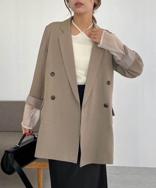 CAPRICIEUX LE'MAGE ライトテーラージャケット ライトテーラージャケット | CAPRICIEUX LE'MAGE(カプリシュレマージュ