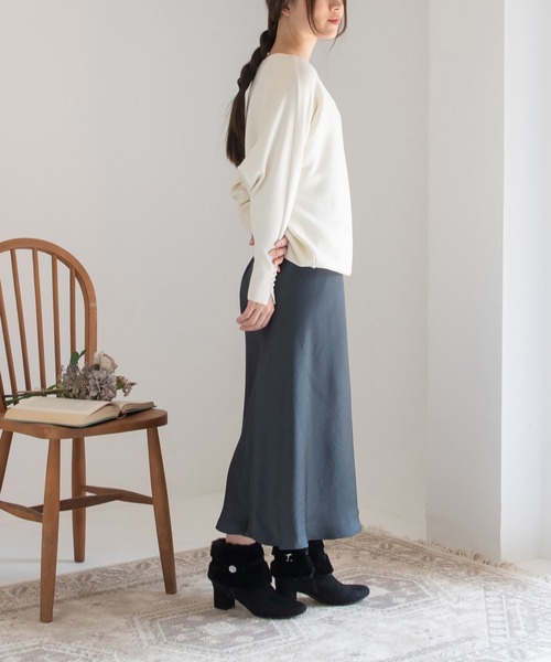 JELLY BEANS（ジェリービーンズ）の「4WAYファービジューリボンベルトショートブーツ(204-57123)JELLY BEANS(ジェリービーンズ)（ブーツ・レディース・ブラック/グレー/ブラック系・S/L/M）」の19枚目の写真