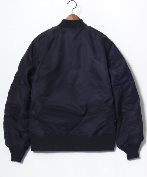 HOUSTON(ヒューストン)の「HOUSTON/ヒューストン MA-1 FLIGHT JACKET/フライトジャケット/ミリタリーシャツジャケット/ブルゾン/レディース メンズ(MA-1・メンズ・ネイビー/ブラック/セージグリーン・M/L/XL)」の11枚目の写真