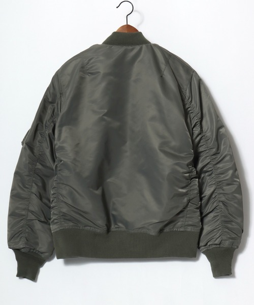 HOUSTON(ヒューストン)の「HOUSTON/ヒューストン MA-1 FLIGHT JACKET/フライトジャケット/ミリタリーシャツジャケット/ブルゾン/レディース メンズ(MA-1・メンズ・ネイビー/ブラック/セージグリーン・M/L/XL)」の10枚目の写真