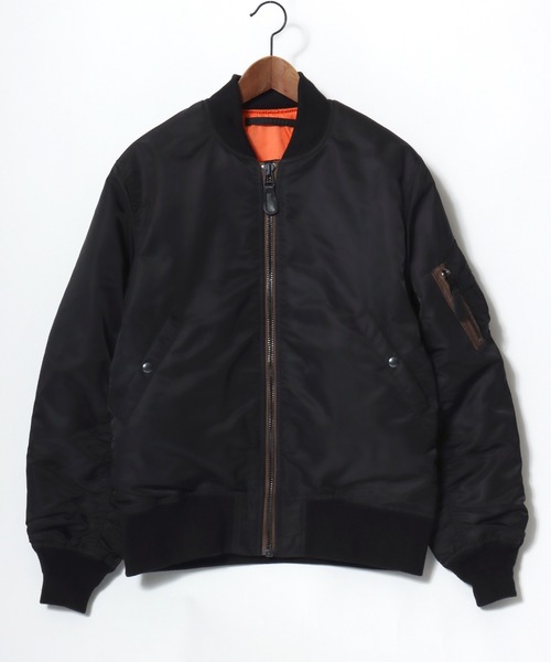 HOUSTON(ヒューストン)の「HOUSTON/ヒューストン MA-1 FLIGHT JACKET/フライトジャケット/ミリタリーシャツジャケット/ブルゾン/レディース メンズ(MA-1・メンズ・ネイビー/ブラック/セージグリーン・M/L/XL)」の7枚目の写真