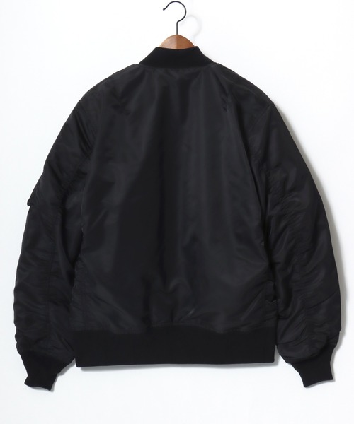 HOUSTON(ヒューストン)の「HOUSTON/ヒューストン MA-1 FLIGHT JACKET/フライトジャケット/ミリタリーシャツジャケット/ブルゾン/レディース メンズ(MA-1・メンズ・ネイビー/ブラック/セージグリーン・M/L/XL)」の8枚目の写真