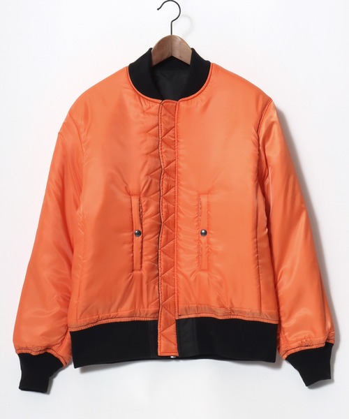 HOUSTON(ヒューストン)の「HOUSTON/ヒューストン MA-1 FLIGHT JACKET/フライトジャケット/ミリタリーシャツジャケット/ブルゾン/レディース メンズ(MA-1・メンズ・ネイビー/ブラック/セージグリーン・M/L/XL)」の22枚目の写真