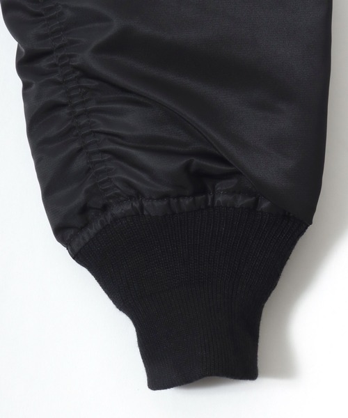 HOUSTON(ヒューストン)の「HOUSTON/ヒューストン MA-1 FLIGHT JACKET/フライトジャケット/ミリタリーシャツジャケット/ブルゾン/レディース メンズ(MA-1・メンズ・ネイビー/ブラック/セージグリーン・M/L/XL)」の17枚目の写真