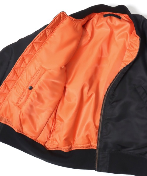 HOUSTON(ヒューストン)の「HOUSTON/ヒューストン MA-1 FLIGHT JACKET/フライトジャケット/ミリタリーシャツジャケット/ブルゾン/レディース メンズ(MA-1・メンズ・ネイビー/ブラック/セージグリーン・M/L/XL)」の21枚目の写真