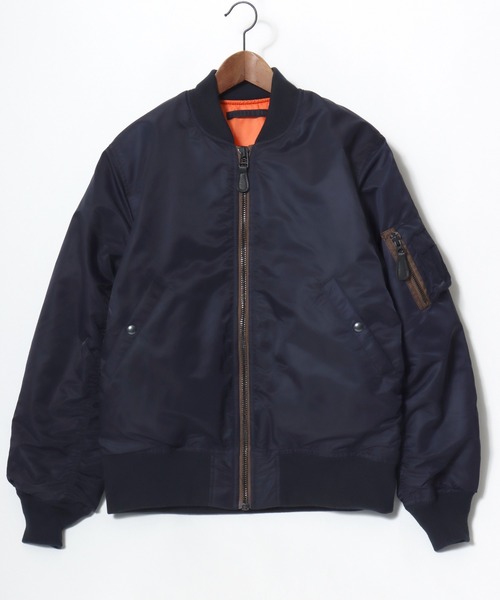 HOUSTON(ヒューストン)の「HOUSTON/ヒューストン MA-1 FLIGHT JACKET/フライトジャケット/ミリタリーシャツジャケット/ブルゾン/レディース メンズ(MA-1・メンズ・ネイビー/ブラック/セージグリーン・M/L/XL)」の12枚目の写真