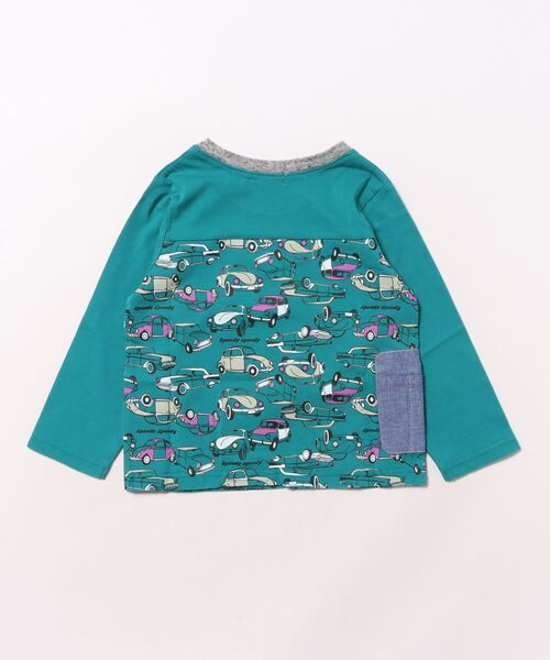 RAGMART(ラグマート)の「ドライブ柄長袖Tシャツ(Tシャツ/カットソー・キッズ・グリーン/キャメル・100cm/110cm/120cm/130cm)」の3枚目の写真