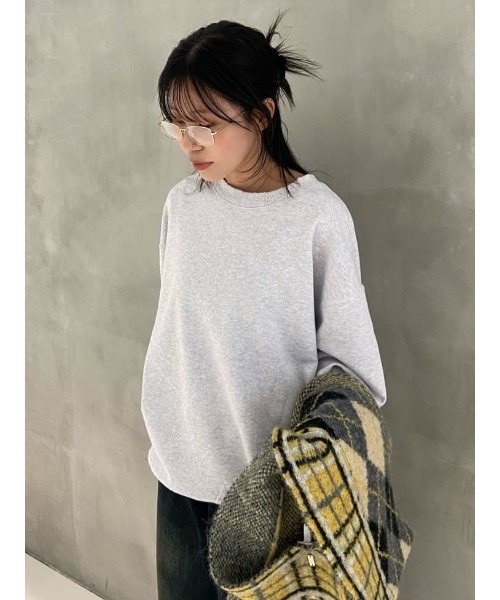 SLY（スライ）の「ARGYLE MIX JQ KNIT STALL アーガイル ミックス ジャガード ニット ストール 秋服 冬服（ストール/ショール・レディース・ブラック系その他2/ブラウン系その他2/グレー系その他2・FREE）」の20枚目の写真