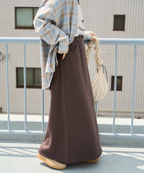 FREAK'S STORE（フリークスストア）の「限定展開　FREAK'S STORE OUTDOORS 裏起毛 クライミング スカート（スカート・レディース・オリーブ/ブルー/ブラウン/ブラック/ライトグレー・MEDIUM/SMALL）」の7枚目の写真