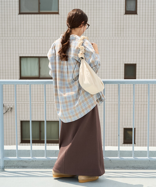 FREAK'S STORE（フリークスストア）の「限定展開　FREAK'S STORE OUTDOORS 裏起毛 クライミング スカート（スカート・レディース・オリーブ/ブルー/ブラウン/ブラック/ライトグレー・MEDIUM/SMALL）」の9枚目の写真