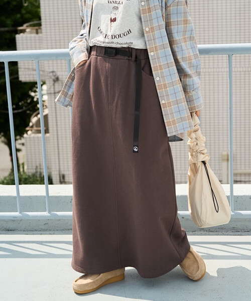 FREAK'S STORE（フリークスストア）の「限定展開　FREAK'S STORE OUTDOORS 裏起毛 クライミング スカート（スカート・レディース・オリーブ/ブルー/ブラウン/ブラック/ライトグレー・MEDIUM/SMALL）」の11枚目の写真